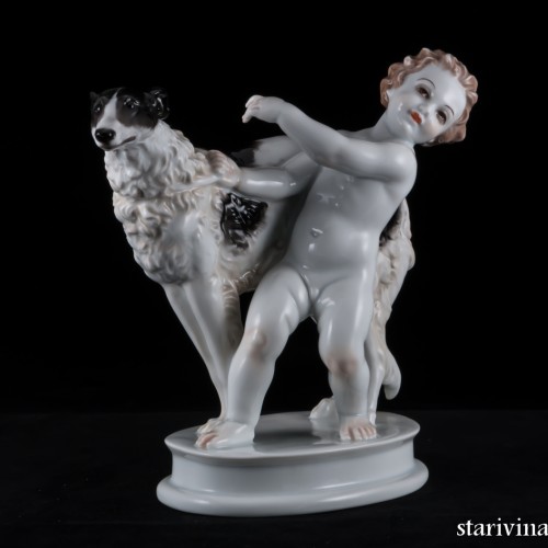 Путти с борзой, Rosenthal, Германия, 1934-56 гг