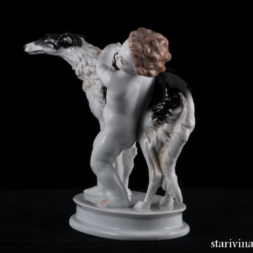 Путти с борзой, Rosenthal, Германия, 1934-56 гг