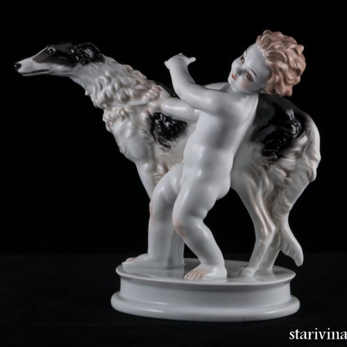 Путти с борзой, Rosenthal, Германия, 1934-56 гг
