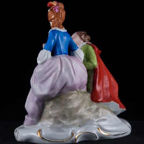 Пара с книгой, Sitzendorf, Германия, после 1951 г