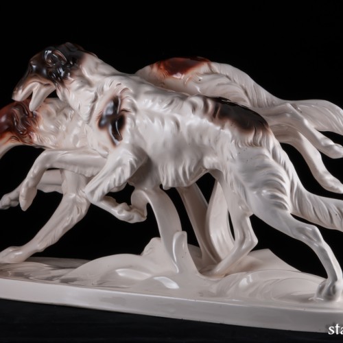 Бегущие борзые, Hertwig & Co, Германия, сер. 20 в