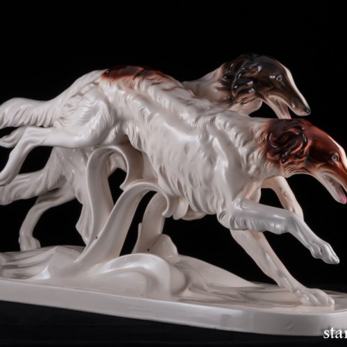 Бегущие борзые, Hertwig & Co, Германия, сер. 20 в