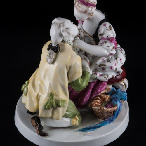 Дама, завязывающая кавалеру бант, Samson, Франция, 19 в