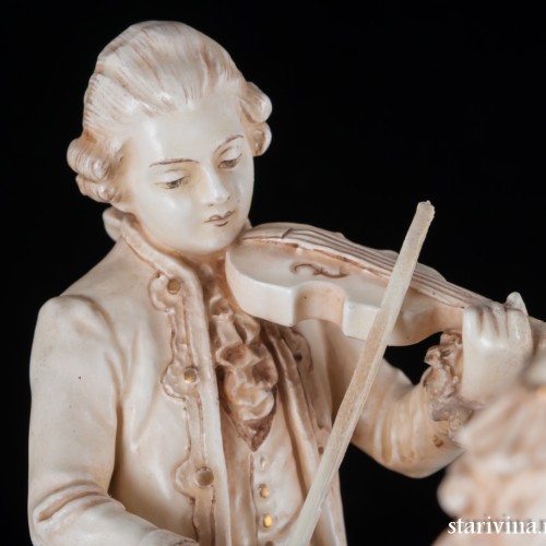 Пара, музицирующая на клавесине и скрипке, Германия