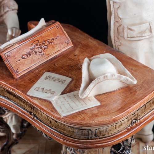 Пара, музицирующая на клавесине и скрипке, Германия