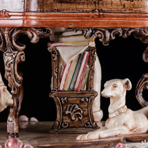 Пара, музицирующая на клавесине и скрипке, Германия