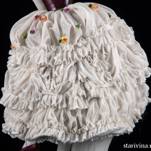 Балерины с поднятой рукой, кружевная, Volkstedt, Германия, до 1935 г