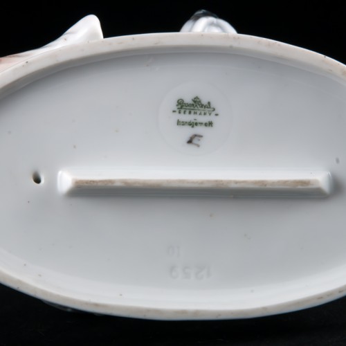 "По секрету", девочка и сенбернар, Rosenthal, Германия, 1959 г