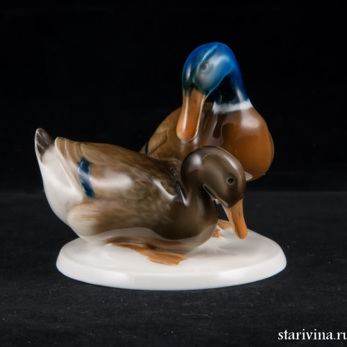 Утка и селезень, миниатюра, Hutschenreuther, Германия, 1938-55 гг