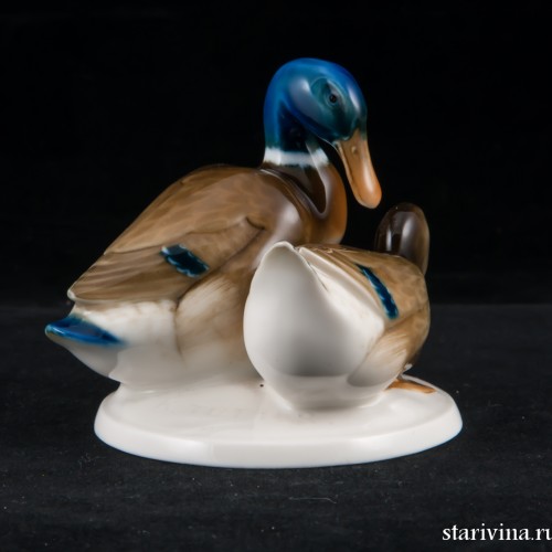 Утка и селезень, миниатюра, Hutschenreuther, Германия, 1938-55 гг