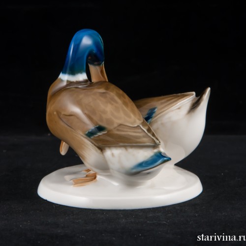 Утка и селезень, миниатюра, Hutschenreuther, Германия, 1938-55 гг