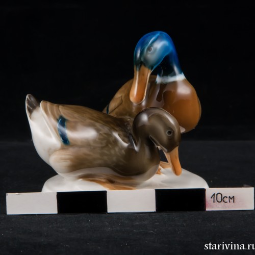 Утка и селезень, миниатюра, Hutschenreuther, Германия, 1938-55 гг