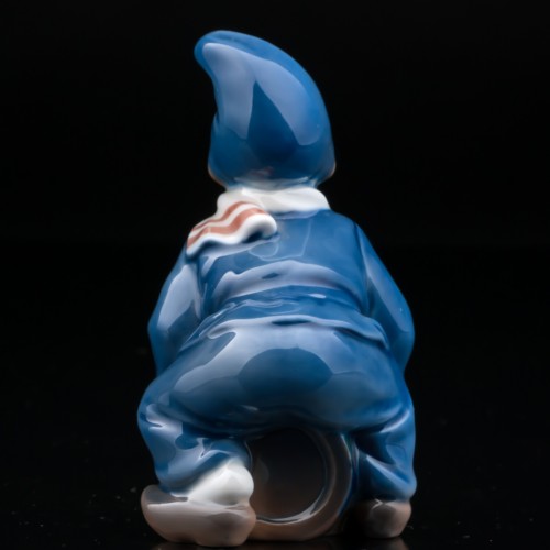 Малыш в синием костюме с барабаном, Royal Copenhagen, Дания, 1960 гг