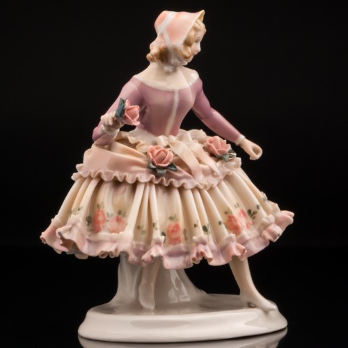 Дама с цветком, Karl Ens, Германия, 1920-30 гг