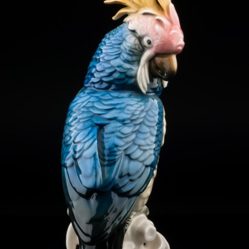 Попугай какаду голубой, Karl Ens, Германия, 1920-30 гг