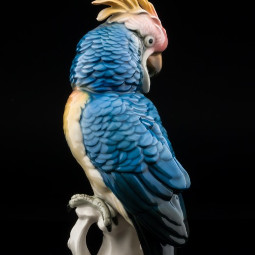 Попугай какаду голубой, Karl Ens, Германия, 1920-30 гг