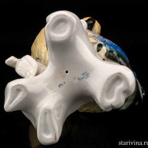 Попугай какаду розовый, Karl Ens, Германия, сер. 20 в