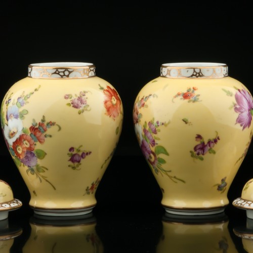 Две желтые вазы, Дрезден, Германия, кон. 19 - нач. 20 вв