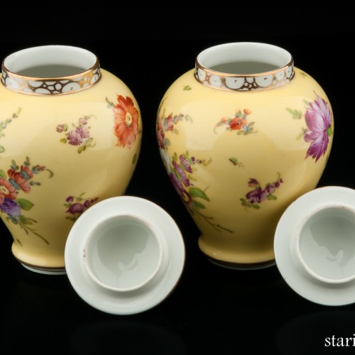 Две желтые вазы, Дрезден, Германия, кон. 19 - нач. 20 вв