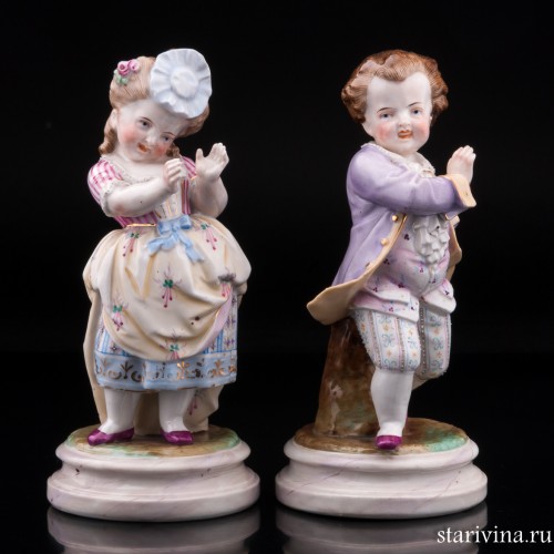 Дети играющие в мяч, Франция, 19 в