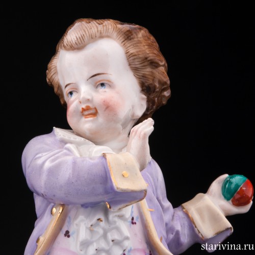 Дети играющие в мяч, Франция, 19 в