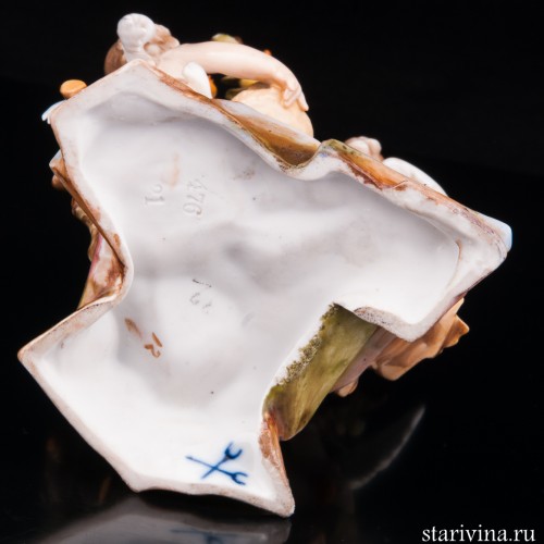 Два ангелочка у яблони, Volkstedt, Германия, кон. 19 в