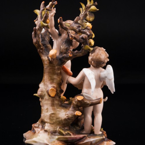 Два ангелочка у яблони, Volkstedt, Германия, кон. 19 в