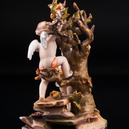 Два ангелочка у яблони, Volkstedt, Германия, кон. 19 в