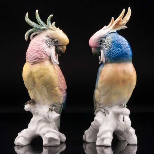 Пара попугаев какаду, Karl Ens, Германия, 1950 гг