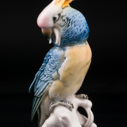 Попугай какаду синий, Karl Ens, Германия, 1920-30 гг