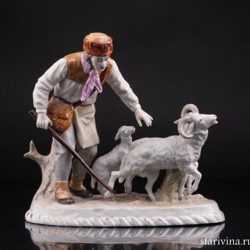 Пастух с овцами, Sitzendorf, Германия