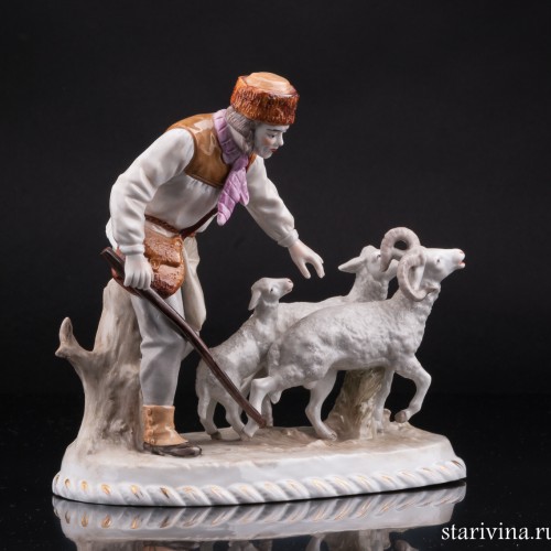 Пастух с овцами, Sitzendorf, Германия