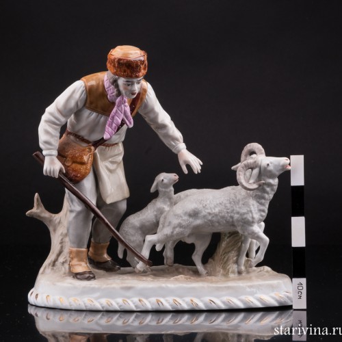 Пастух с овцами, Sitzendorf, Германия