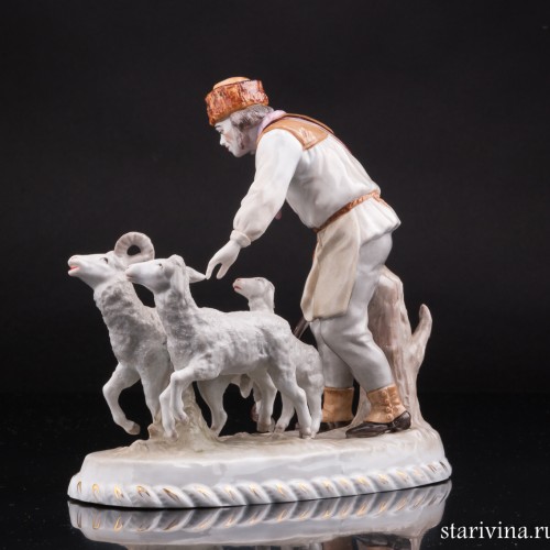 Пастух с овцами, Sitzendorf, Германия