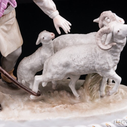 Пастух с овцами, Sitzendorf, Германия