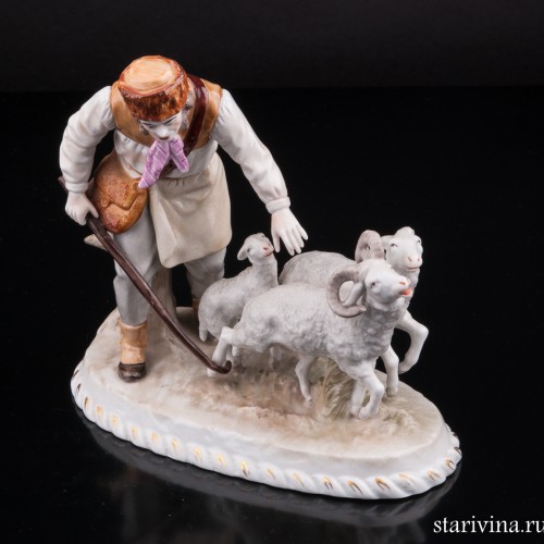 Пастух с овцами, Sitzendorf, Германия