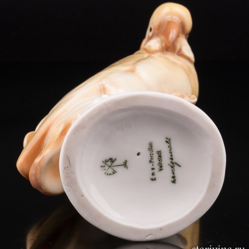 Попугай желтый какаду, Karl Ens, Германия, 1920-30 гг