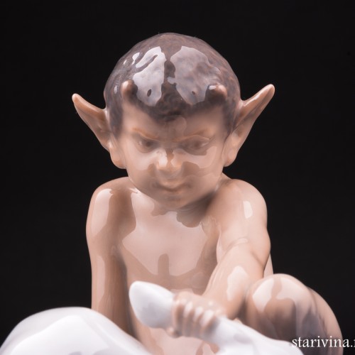 Фавн с зайцем, Royal Copenhagen, Дания, 1954 г