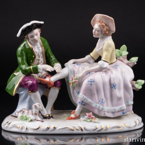 Примерка туфельки, пара, Sitzendorf, Германия, после 1950 г