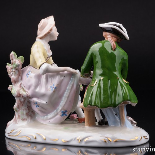 Примерка туфельки, пара, Sitzendorf, Германия, после 1950 г