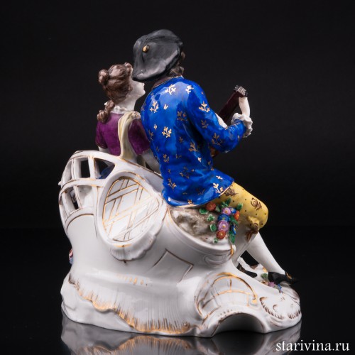 Пара с лютней и книжкой, Дрезден, Германия, пер. пол. 20 в