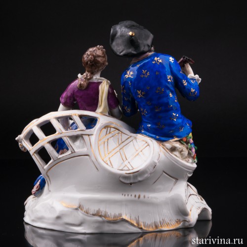 Пара с лютней и книжкой, Дрезден, Германия, пер. пол. 20 в