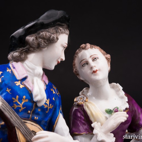 Пара с лютней и книжкой, Дрезден, Германия, пер. пол. 20 в