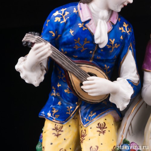 Пара с лютней и книжкой, Дрезден, Германия, пер. пол. 20 в