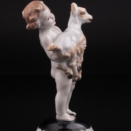 Путти с козленком, Rosenthal, Германия, 1935 г