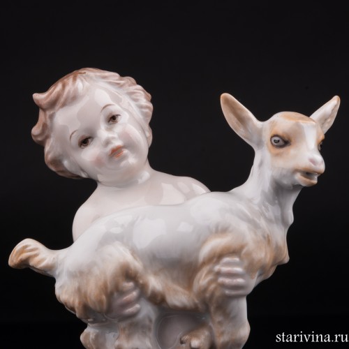 Путти с козленком, Rosenthal, Германия, 1935 г