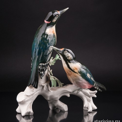 Два пестрых дятла, Karl Ens, Германия, 1950 гг