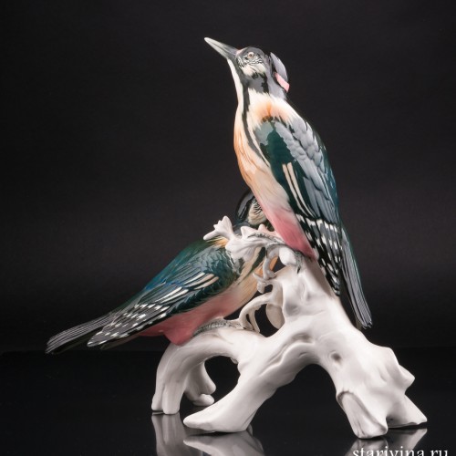 Два пестрых дятла, Karl Ens, Германия, 1950 гг