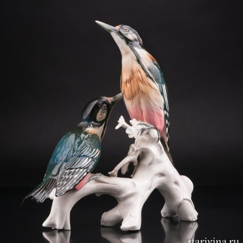 Два пестрых дятла, Karl Ens, Германия, 1950 гг