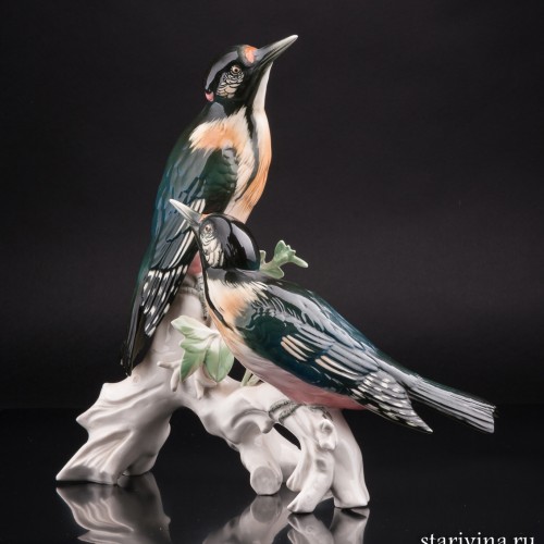 Два пестрых дятла, Karl Ens, Германия, 1950 гг